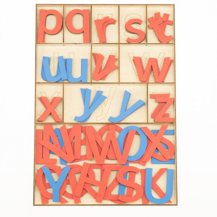 Montessori Movable Alphabet, English language