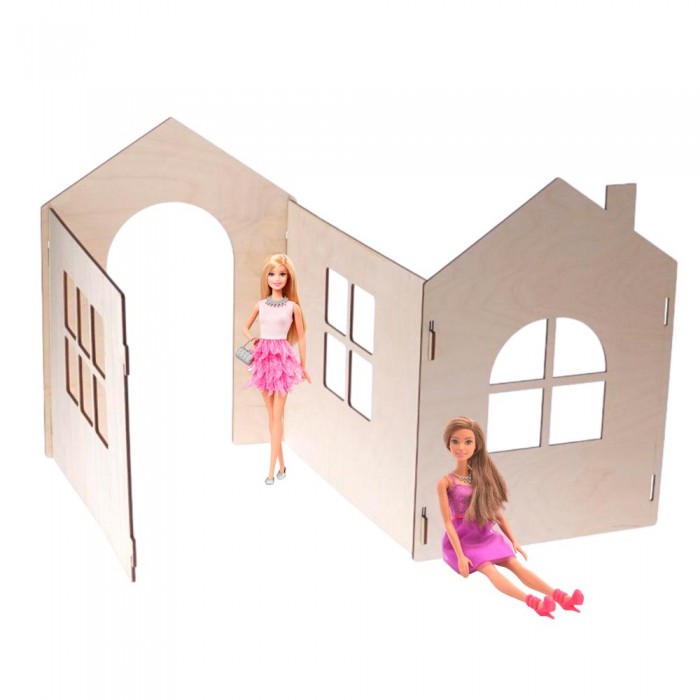 Дървена къща за кукли Барби