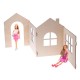  Къщи и мебели за кукли - Дървена къща за кукли Барби 2  - MundaMundi 
