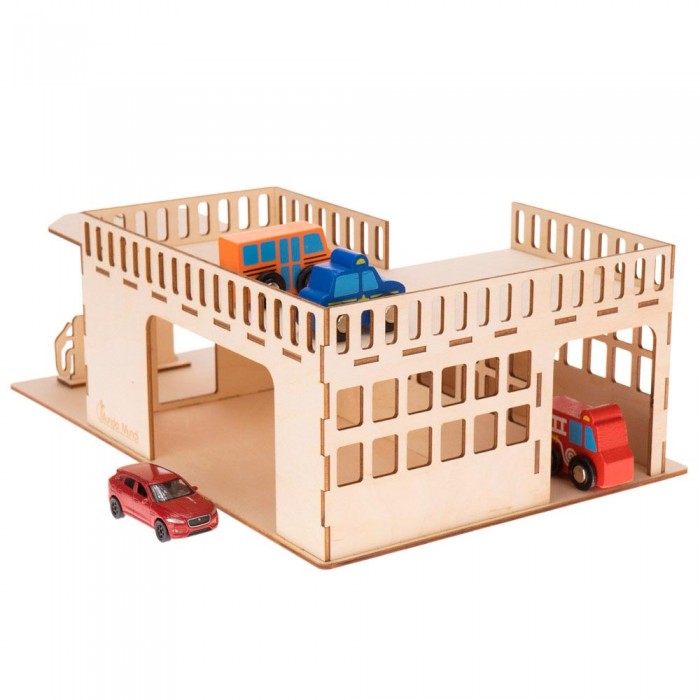 Wooden constructor Big  Gas station