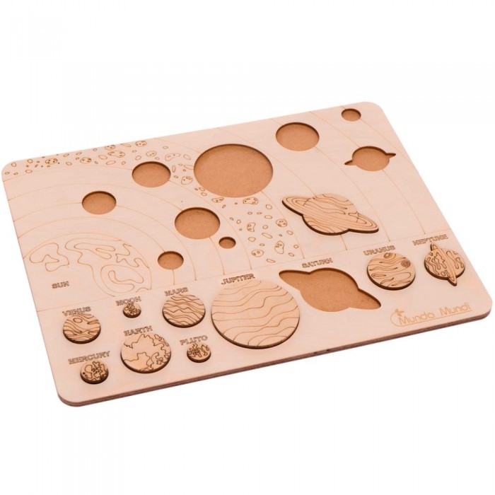 Wooden Puzzle Solar System