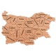 EU Programs - Wooden puzzle Map of Bulgaria 3  - MundaMundi 