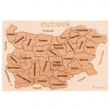 Карта  на България, пъзел