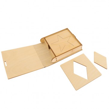 Wooden traning set Shapes with box