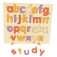  Да научим буквите - Цветен дървен пъзел английска азбука, малки букви 1  - MundaMundi 