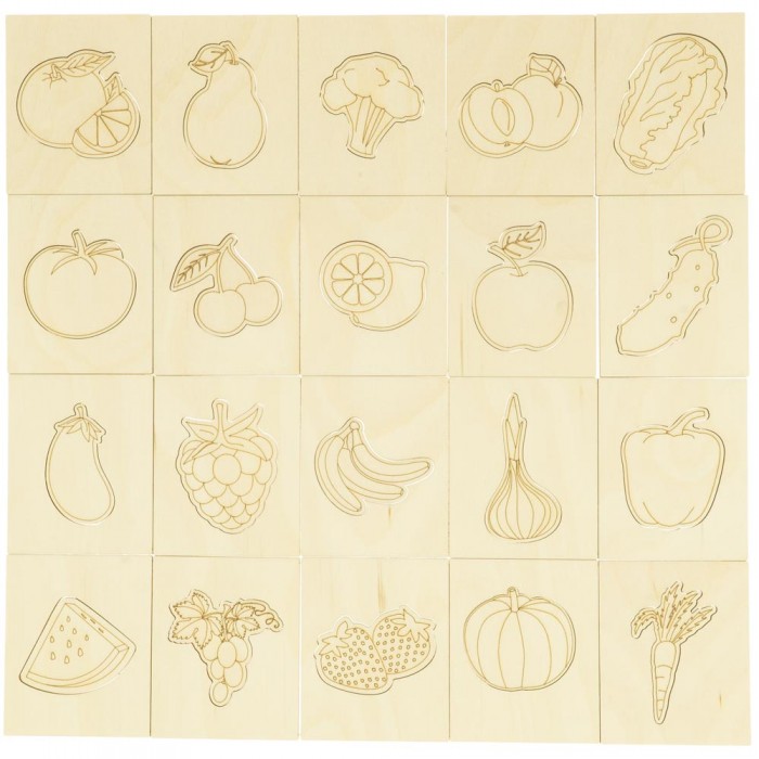 Fruits and vegetables, Puzzles for vocabulary development