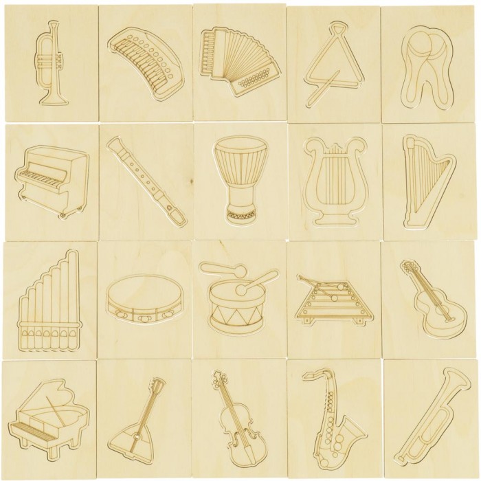 Musical instruments, Puzzles for vocabulary development