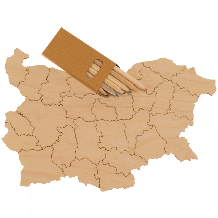  Творчески комплекти - Карта на България за оцветяване - MundaMundi 