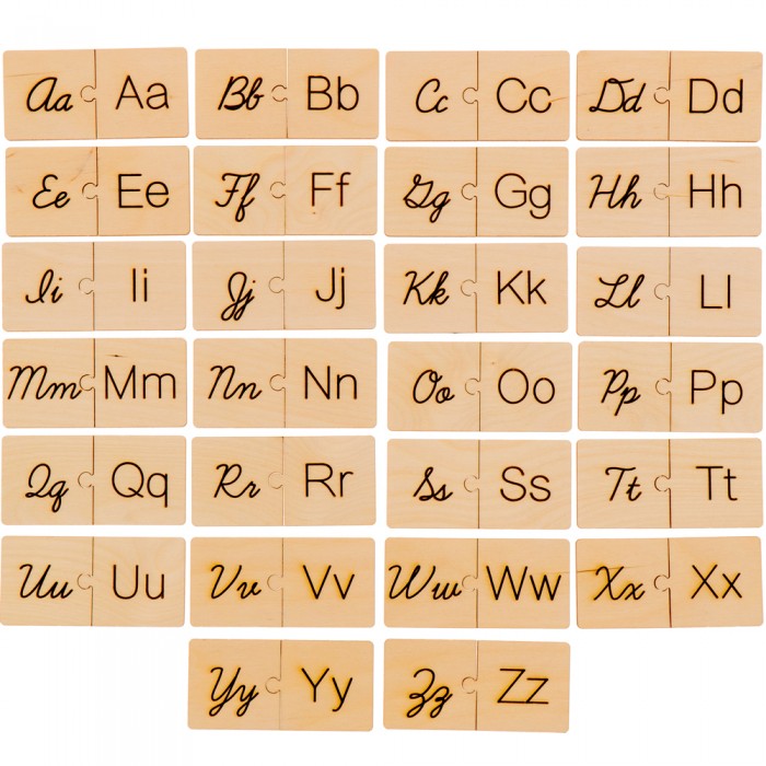 Learn alphabet - Wooden puzzles english Letters - MundaMundi 