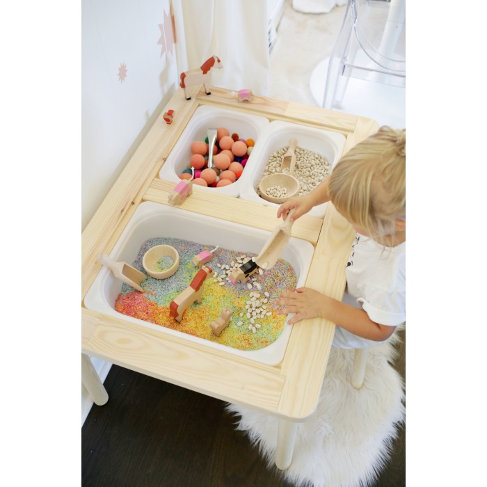  Обзавеждане за детска стая - Сензорна маса за игра с пясък и вода - MundaMundi 
