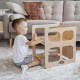  Обзавеждане за детска стая - Детско столче куб с малка маса Монтесори 1  - MundaMundi 