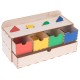  EU Programs - Shape and color sorting drop drawer box set, Montessori ‘Magic Drawer’ - MundaMundi 