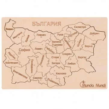 Карта на България №2, пъзел