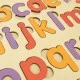  Да научим буквите - Цветен дървен пъзел английска азбука, малки букви 3  - MundaMundi 