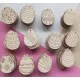  Подаръци и сувенири - Великденска декорация дървени яйца 5 бр, различен дизайн МИКС - MundaMundi 